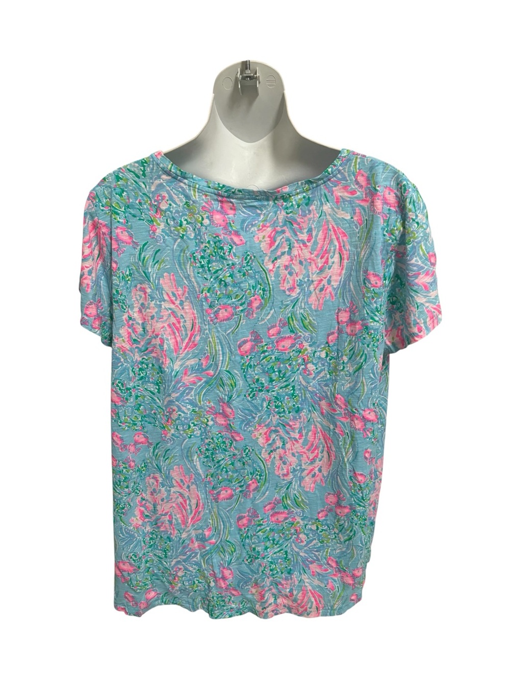 Lilly Pulitzer Etta V Neck T Shirt - Picture 3 of 4